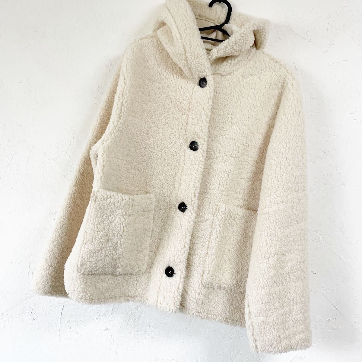 ZARA フェイクボアジャケット ロブスタークラスプ ザラ ショートコート