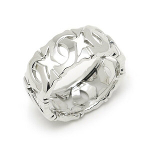 カルティエ Cartier アントルラセリング #10 約10号(刻印50) K18WG ホワイトゴールド 指輪 美品の画像1
