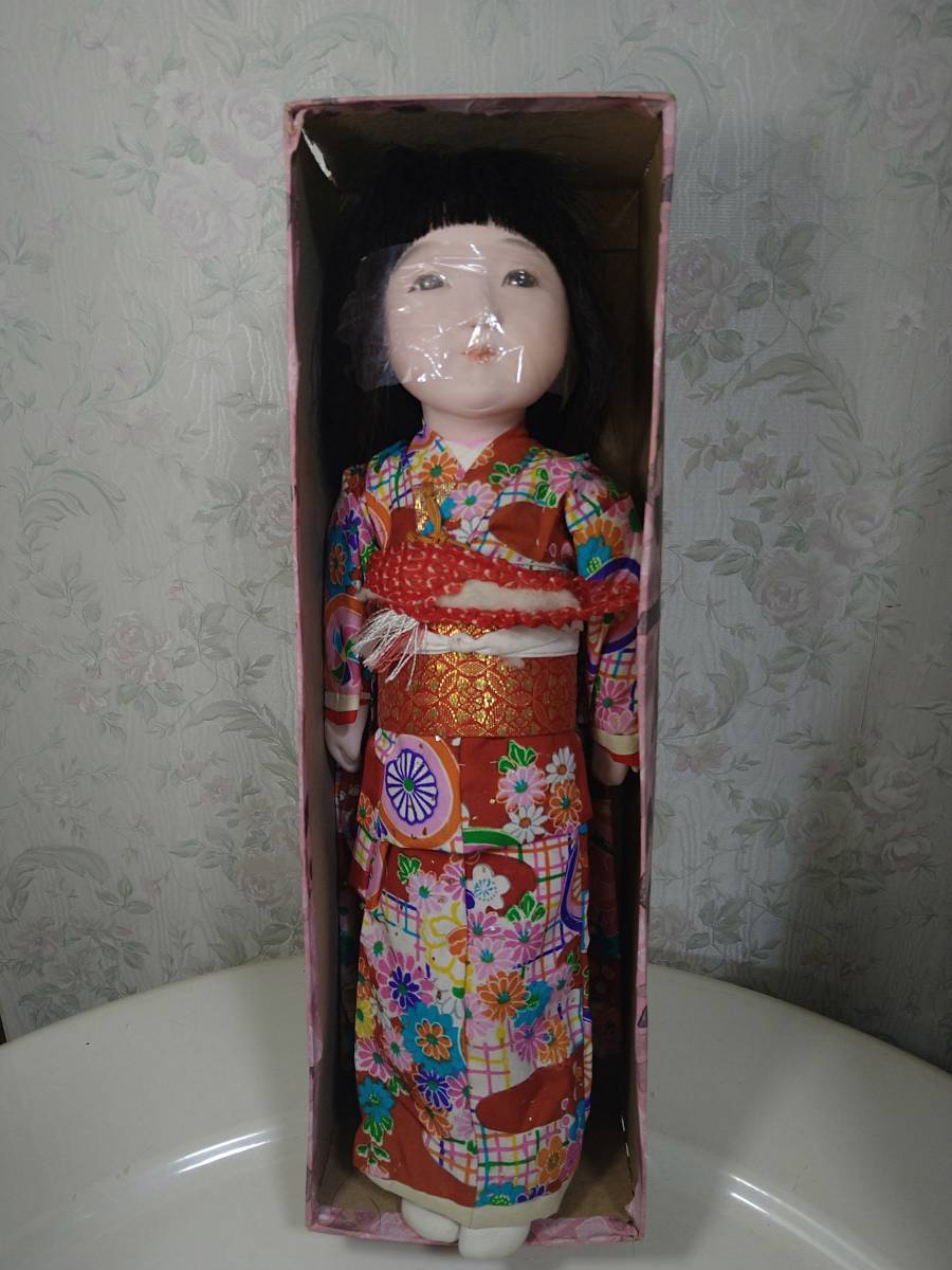 参考画像 市松人形 男の子 昭和初期 お座り可能 42cm 国内取り扱い店舗