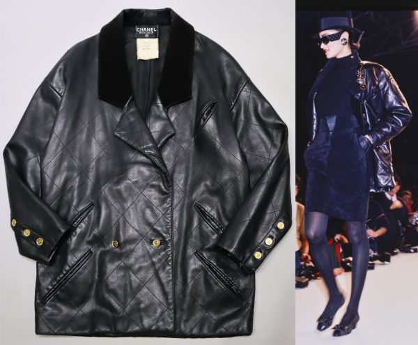 Vintage シャネル CHANEL ジャケット 98P ダブルブレスト ロゴボタン ...