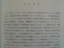 算木を超えた男　もう一つの近代数学の誕生と関孝和　王青翔　1999年初版　東洋書店_画像2