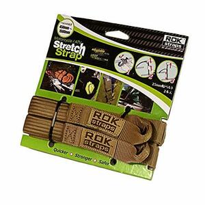 ROK straps ( lock strap ) motorcycle stretch strap adjustable 2 ps pack COYOTE-tan ROK00