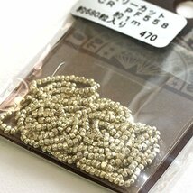 TOHO PFビーズ スリーカット 外径約2mm 680粒入(約1m糸通し) シャンパンゴールド 3C-PF558_画像2