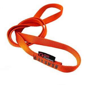 GM CLIMBING 1 pcs pack 22kN 16mm nylon sling Runner 120cm orange CE UIAA certification 