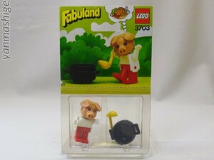 新品82年製 LEGO Fabuland 3703 コックのピーター・ピッグ レアフィグ Peter Pig the Cook ファビュランド レゴ