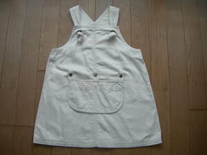 レナウン　ジャンパースカート（オフホワイト）サイズ110