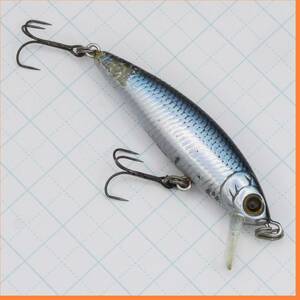 bラッキークラフト ベビーミノー45SP レーザーギンクロ Baby MINNOW LUCKYCRAFT