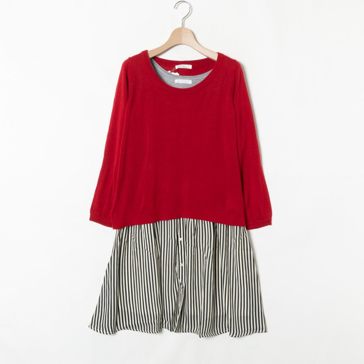 爆安プライス ebure ebure 22AW 22AW シルクコットンストライプ