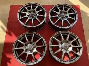 A-TECH SCHNEDER シュナイダー 15インチアルミホイール 15x6J+50 PCD114.3 5穴 a-2304 F2-3-TK