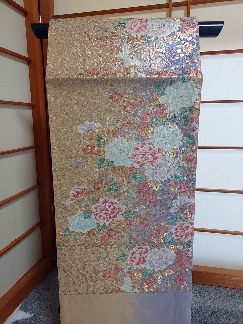 クリスマスローズ 都摺浪漫 摺り友禅逸品袋帯(未使用品) - 通販 - www