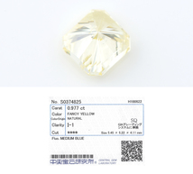 FANCY YELLOW ダイヤモンド0.977ct ルース_画像3