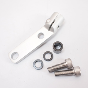 SIP PORDOI for mounting at handlebar lower part silver for Vespa ベスパ ミラーホルダー 50s ET3 Sprint Rally P200E PX200E PX125E