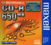 低速メディア　maxell　マクセル　CD-R 74min / 650MB　原産国 日本　CD-R74XL.C1P　非プリンタブル　 1x～8x　1枚パック_画像1