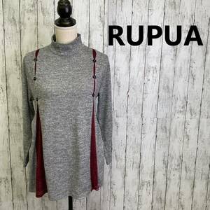 RUPUA★ルプア★チュニック丈 カットソー ブラウス★サイズM-L　10-351