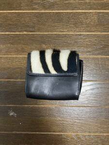 RL fur cover × black. change purse .