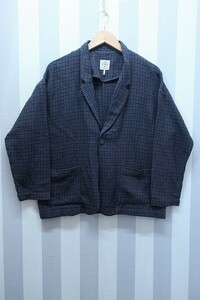 4-2676/sa man sa Moss 2 cotton linen jacket Samansa Mos2 blue