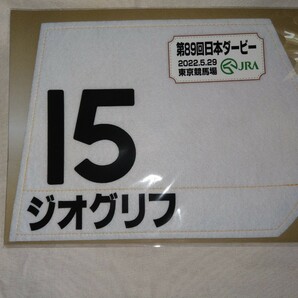 【送料無料】　出走馬　ミニゼッケン　ジオグリフ　日本ダービー　2022　JRA 競馬　競走馬 ゼッケン