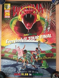 WANIMA　everybody!! tour final　DVD　Blu-ray　B2サイズ告知ポスター　ワニマ