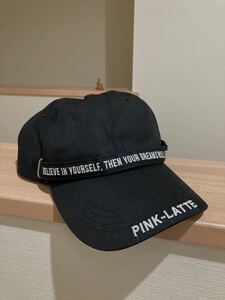  pink Latte hat cap black 