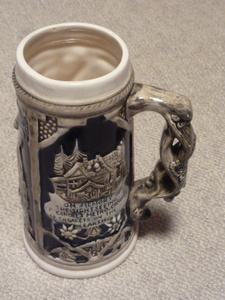  price cut [ Vintage, unused ] ceramics made beer mug Via mug retro antique 