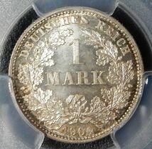 1904年　ドイツ１マルク　PCGS　MS67＋_画像1