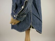 【送料無料 40%OFF 】HOUSTON ヒューストン USコットン　デニム WORKシャツ NO.41009 VINTAGE WASH_Lサイズ_画像4