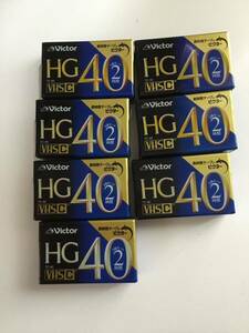 Victor TC-40HGD VHS-Cカセット 40HGD HGシリーズ　7個セット