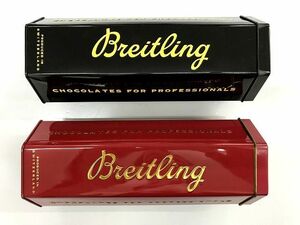 SH9)BREITLING Breitling hexagon chocolate can case red black 1884