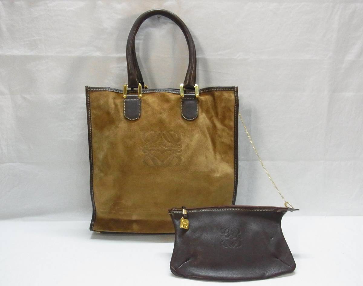 ヤフオク! -「ロエベ スエード バッグ」(女性用) (ロエベ)の落札相場