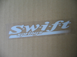 ●Swift製／正規 Swift・Springs・ステッカー・パールホワイト ①－①／非売・新品