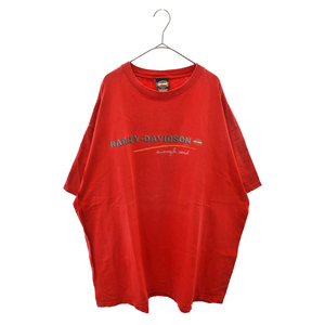 ヴィンテージ 00's Harley-Davidson ハーレーダビッドソン NORTHWEST Tシャツ レッド 2001年製