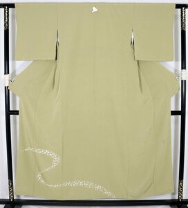 .. color tomesode . silk light green plum flower . water S size ki27598 new goods kimono lady's silk 30 fee 40 fee 50 fee 60 fee free shipping 