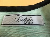 ◎デイライル Delyle noi ニット＆シフォン 異素材ドッキングチュニック ニットチュニック 黒×エメラルドグリーン色 レディース　21_画像7