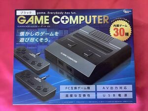 激レア新品！FC互換ゲーム機　GAMUCOMPUTER　内蔵ゲーム30種　USB電源　BLACK(黒)　