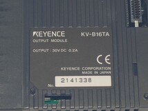 KEYENCE■PLC 出力ユニット 16点 ネジ端子台 トランジスタ (シンク) KV-B16TA シーケンサー 制御 キーエンス_画像3