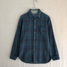 USA製 70s PENDLETON ウール シャツ / M ウール チェック フランネル グリーン パープル ビンテージ T3-01097-8332 sale_画像3