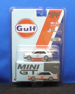 1/64 MINI-GT BMW M3 (E30) ガルフ (左ハンドル) 北米限定【314】