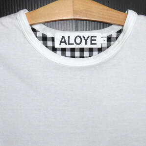 Ζ美品 ALOYE アロイ 19ss ファブリックT ギンガムチェック切替 Tシャツ M AY05630の画像3