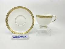 ＊レア＊ WEDGWOOD ウェッジウッド ＊RARE＊ MARINA GOLD Tea Cup & Saucer マリーナゴールド ティーカップ＆ソーサー *T192_画像2