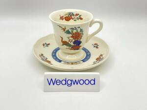 ＊レア＊ WEDGWOOD ウェッジウッド ＊RARE＊ CHINESE TEAL Espresso Cup & Saucer チャイニーズティールエスプレッソカップ＆ソーサー*T654