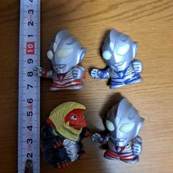 ウルトラマンティガ パワータイプ スカイタイプ マルチタイプ ウルトラヒーロー ウルトラ怪獣 絶版有 指人形 ソフビ フィギュア セット