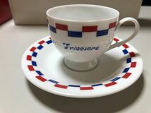 23M02-75：カップ&ソーサー トリコロール フランスカラー コーヒーカップ 洋食器 ヨーロッパ_画像5