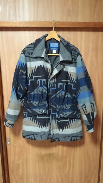 PENDLETON ペンドルトン フィールドランチジャケット 美品！！名作90年代レア！ビンテージランチコート 希少柄 ブランケット