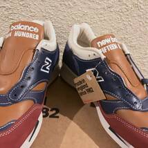 UK製 限定【Modern Gentleman's Pack】NEW BALANCE M1500MGC US8D 26cm レザー 新品 イギリス英国製 ネイビー/ブラウン/レッド 紺/茶/赤_画像3