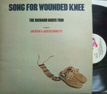 ３枚で送料無料【米Flying Dutchman】Richard Davis Trio featuring Joe Beck & Jack DeJohnette/Song For Wounded Knee_画像1