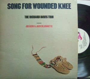 ３枚で送料無料【米Flying Dutchman】Richard Davis Trio featuring Joe Beck & Jack DeJohnette/Song For Wounded Knee