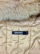 e9■美品■DKNY■ダナキャラン■ジップアップフォックスファーアウター_画像3