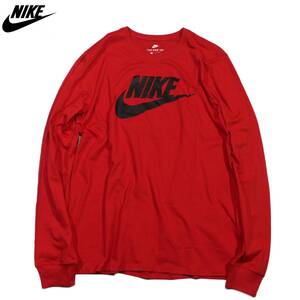 [ new goods ] Nike f.-chula long sleeve T shirt [657: red ]S big sushuswoshu Logo NIKE long T L/S