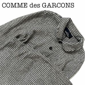 【送料無料】COMME des GARCONS コムデギャルソン　セットアップ　フリル　スーツ　M レディース　チェック　千鳥格子柄