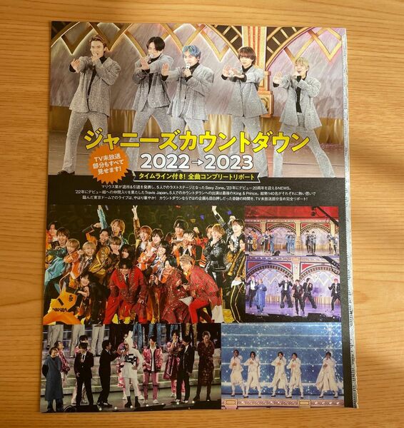TVガイド 1月20日号　ジャニーズカウントダウン